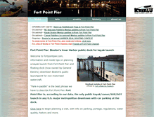 Tablet Screenshot of fortpointpier.com